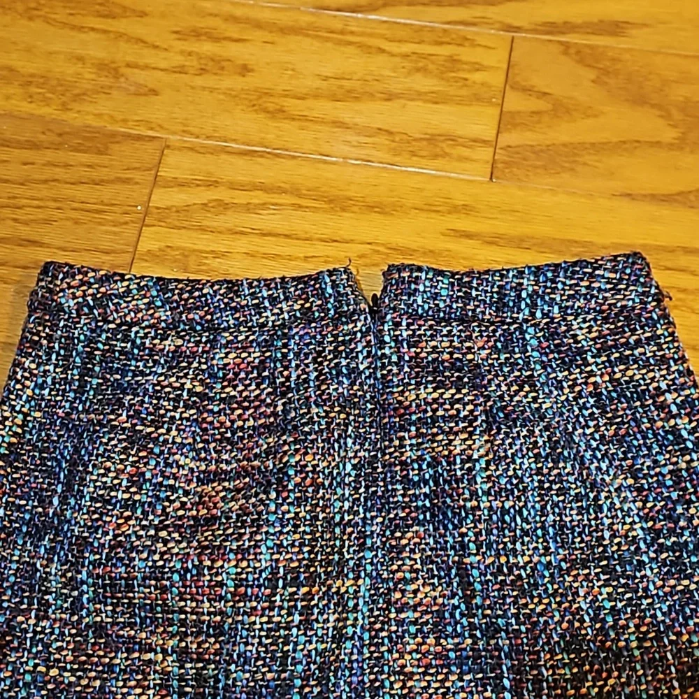 LOFT Multi Color Tweed Skirt - Picture 4 of 6